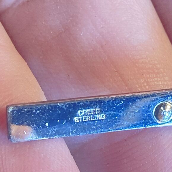 VINTAGE ALL STERLING SILVER ROSARY by CREED - 29g 19” CLASSIC ELEGANCE - Picture 4 of 7